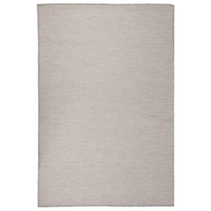 VidaXL Buitenkleed platgeweven 120x170 cm taupe