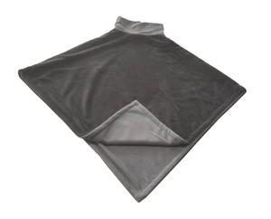Poncho Kruisem double face 80x80 grey