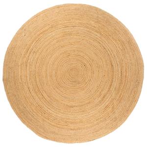 vidaXL Tapijt rond 240 cm gevlochten jute