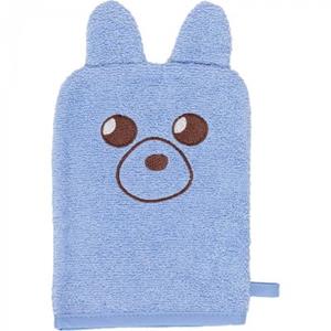 Smithy Waschhandschuh Flips der Bär hellblau 16 x 23 cm Handtücher