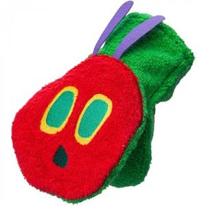 Smithy Waschhandschuh Die kleine Raupe Nimmersatt grün 14 x 23 cm Handtücher Gr. 14 x 24