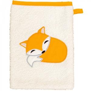 Smithy Waschhandschuh Füchse los natur 16 x 21 cm Handtücher beige