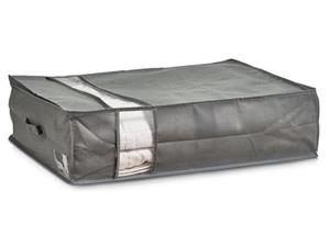 1x Grijze dekbed/kussen beschermhoezen met venster 50 x 70 x 20 cm -