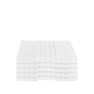 Schiesser Frottier-Set Milano, 5x Gästehandtuch weiß Gr. 30 x 50