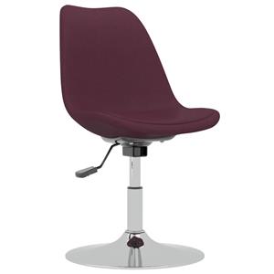 vidaXL Eetkamerstoelen draaibaar 4 st stof paars