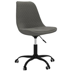 VidaXL Esszimmerstühle 2 Stk. Drehbar Dunkelgrau Stoff 