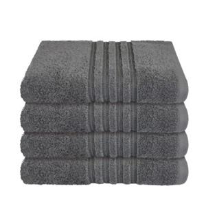 Schiesser Frottier-Set Milano, 4x Handtuch anthrazit