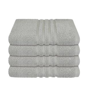 Schiesser Frottier-Set Milano, 4x Handtuch silber