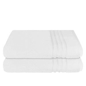 Schiesser Frottier-Set Milano, 2x Duschtuch weiß Gr. 70 x 140