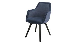 Dine + Mine Polsterstuhl  Corby ¦ blau ¦ Maße (cm): B: 56 H: 85 T: 65  - Möbel Kraft