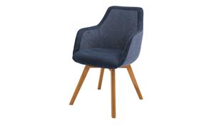 Dine + Mine Polsterstuhl  Corby ¦ blau ¦ Maße (cm): B: 56 H: 85 T: 65  - Möbel Kraft