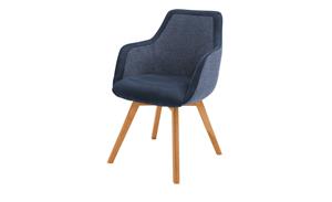 Dine + Mine Polsterstuhl  Corby ¦ blau ¦ Maße (cm): B: 56 H: 85 T: 65  - Möbel Kraft