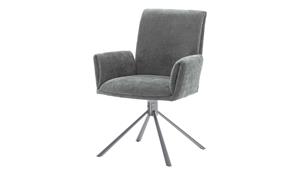 Polsterstuhl drehbar ¦ grau ¦ Maße (cm): B: 61 H: 86 T: 63  - Möbel Kraft