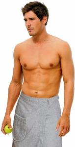 Carenesse Saunatuch »Saunakilt Herren 50 x 140 cm grau, weicher OneSize Sauna-Sarong«, mit flexiblem Gummibund & 5-fach Knopfleiste + Tasche aus Baumwolle