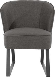 exxpo - sofa fashion Fauteuil Americano met bies en metalen poten, verschillende typen bekleding, 1 stuk