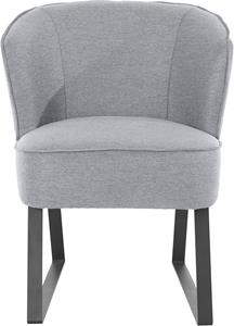 exxpo - sofa fashion Fauteuil Americano met bies en metalen poten, verschillende typen bekleding, 1 stuk