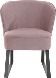exxpo - sofa fashion Fauteuil Americano met bies en metalen poten, verschillende typen bekleding, 1 stuk