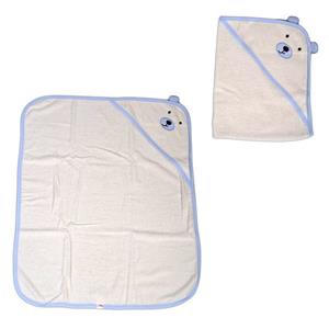 Cangaroo Kapuzenhandtuch »Baby Badetuch Baloo Kapuze«, 90 x 70 cm 100% Baumwolle Handtuch ab Geburt