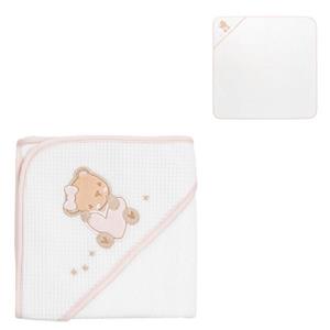 Kikkaboo Kapuzenhandtuch Babyhandtuch Dream Big 90x90cm, Tiermotiv Baumwolle