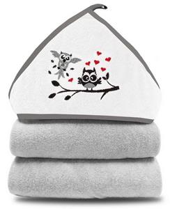 Babykajo Kapuzenhandtuch (1-St), Baby Handtuch kuschlig weich mit besticktem Motiv!