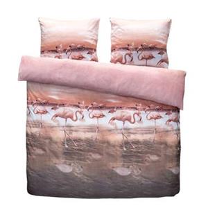 Leen Bakker Comfort dekbedovertrek Flamingo - roze - 240x200 cm