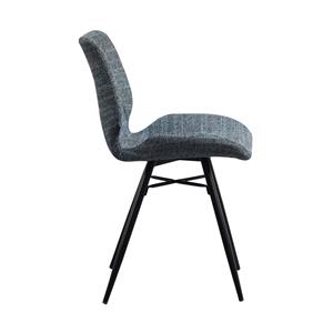 Dimehouse Eetkamerstoel Beau Chenille Blauw