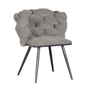 Industrielemeubelshop Rock chair chenille taupe