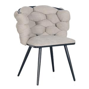 Industrielemeubelshop Rock chair chenille beige