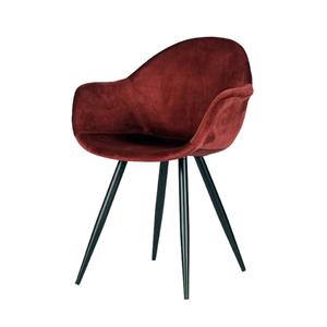 Industrielemeubelshop Eetkamerstoel Floris Velvet Bordeaux