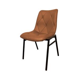 Industrielemeubelshop Eetkamerstoel Chicago microvezel Cognac