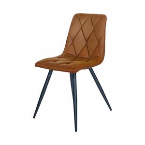 Industrielemeubelshop Eetkamerstoel Tampa microvezel Cognac