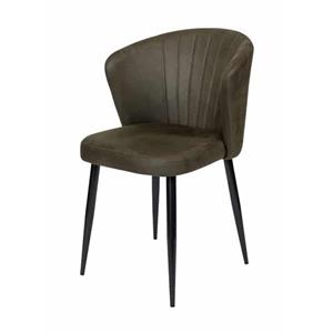 Industrielemeubelshop Eetkamerstoel Richmond microvezel Legergroen