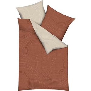 Kaeppel "Wendebettwäsche ""Jaro"" Mako-Satin" terrakotta Gr. 135 x 200 + 80 x 80