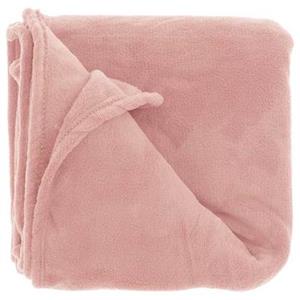 Unique Living Plaid Bailey ECO 130x180cm Old Pink