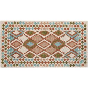 Beliani ERMENEK Vloerkleed multicolor 80x150