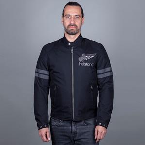 Helstons Jake Speed Fabrics Black Grey Jacket