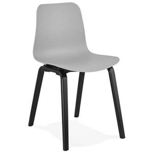 Bondy Living Monark Eetkamerstoel Grijs / Zwart