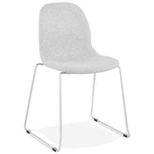 Bondy Living Silento Eetkamerstoel Lichtgrijs / Chroom