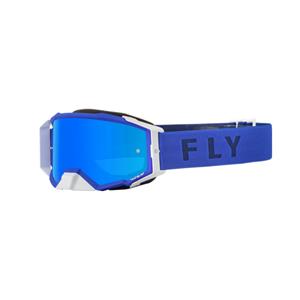 FLY Racing Zone Pro Goggle Blue W Sky Blue Mirror Smoke Lens