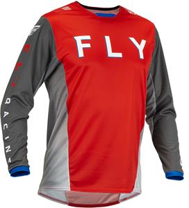 FLY Racing MX Jersey Kinetic Kore Red Grey