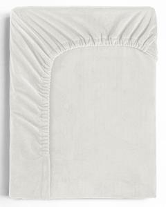 Sleeptime Velvet Hoeslaken Creme-1-persoons (90x200 cm)