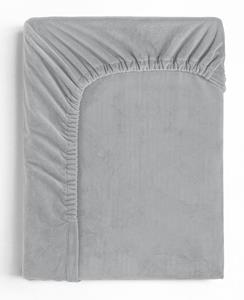 Sleeptime Velvet Hoeslaken Grijs-2-persoons (140x200 cm)