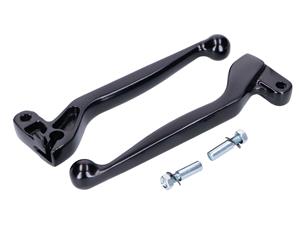 101 Octane Kupplungs- en Remhevel ALU geanodiseerd zwart voor Simson S50, S51, S53, S70, S83, SR50, SR80