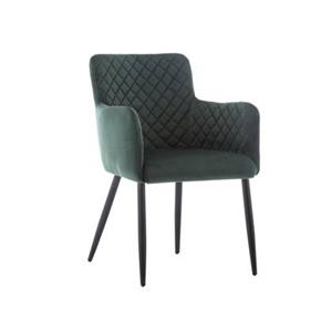 Furnihaus Eetkamerstoel Bryan velvet groen