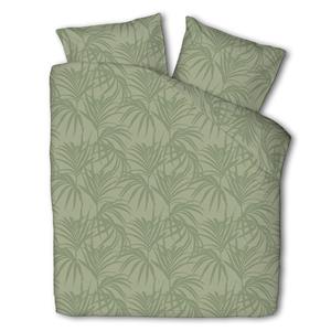 Fresh & Co Dekbedovertrek Mink Palms - Jade Lits-jumeaux (240 x 220 cm + 2 kussenslopen) Dekbedovertrek