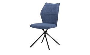 Primo Polsterstuhl drehbar  Gundis ¦ blau ¦ Maße (cm): B: 47 H: 90,5 T: 61  - Möbel Kraft