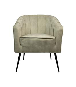 Industrielemeubelshop Eetkamerstoel Chester wit polyester