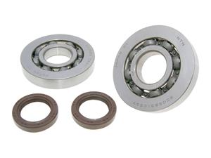 OEM Standard LagerSet Krukas FKM voor Gilera Runner, Piaggio Hexagon, Italjet Dragster 125, 180cc