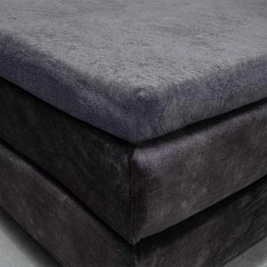 Fresh & Co Luxe Badstof Splittopper Hoeslaken Kleur: Antraciet, 180x200/210/220