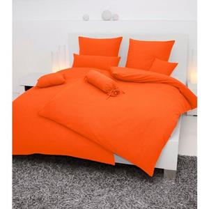 Janine Overtrekset PIANO 0125 77 met rits, 100% katoen, effen bedlinnen met veel textuur